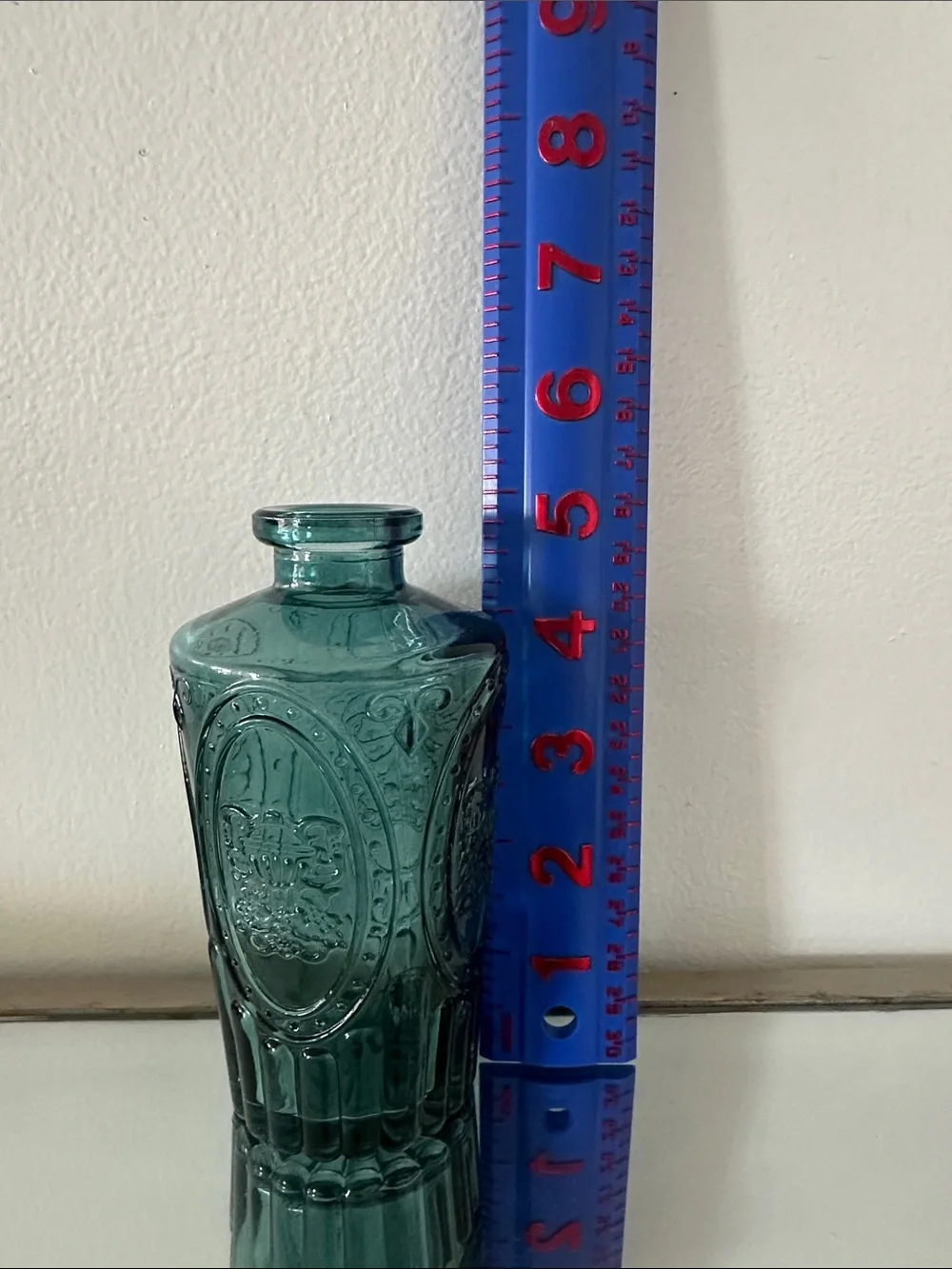 Teal Decorative Glass Vase - Elegant Home Accent